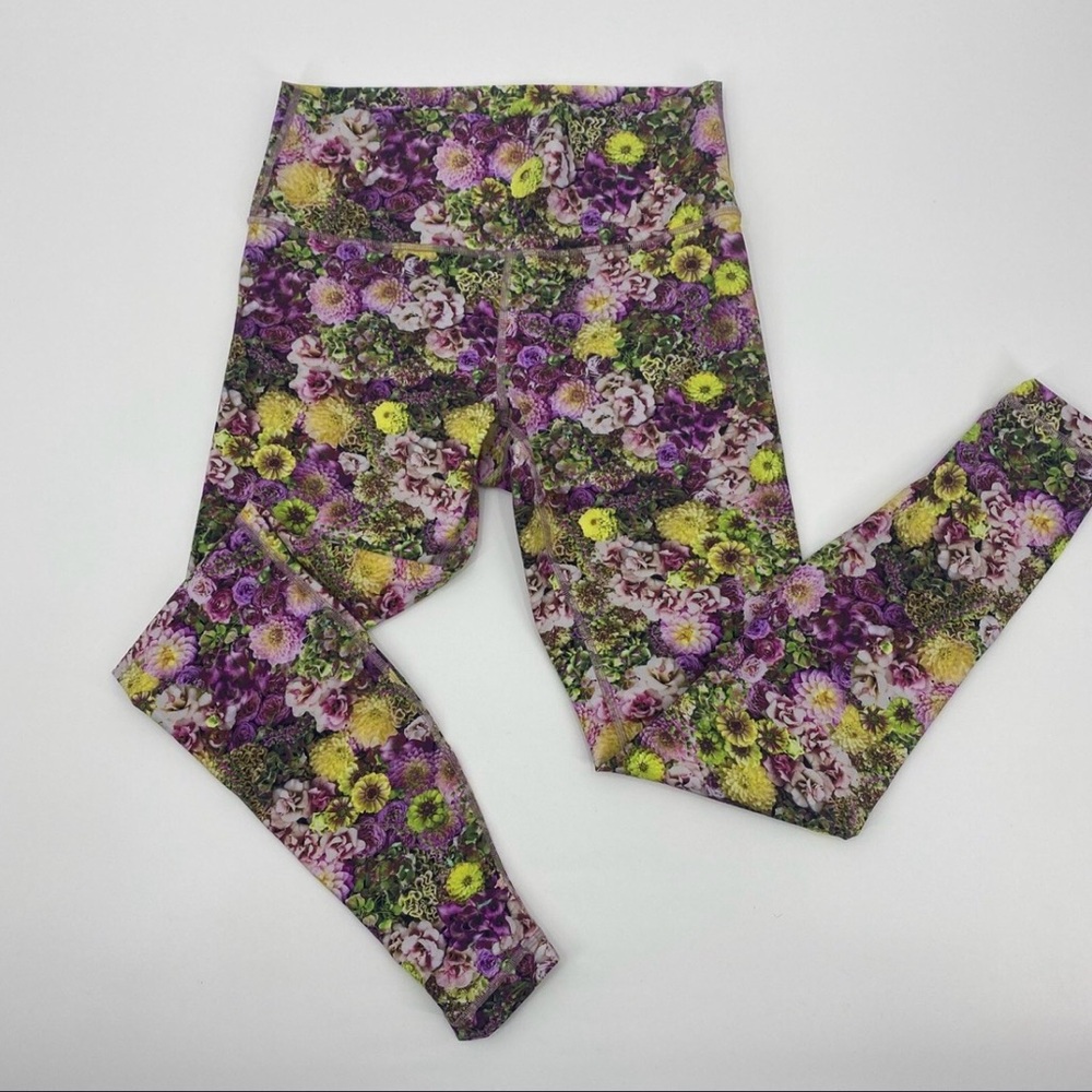 Lululemon Wunder Under High-Rise Tight Inflorescent Multi Floral Size 6 leggings - Picture 6 of 6